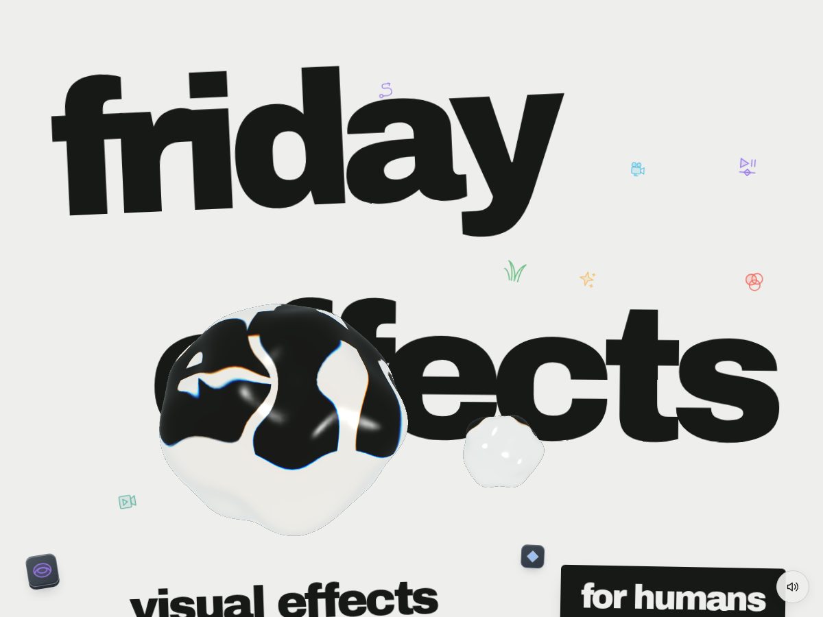 Landing-page snapshot of fridayeffects.com