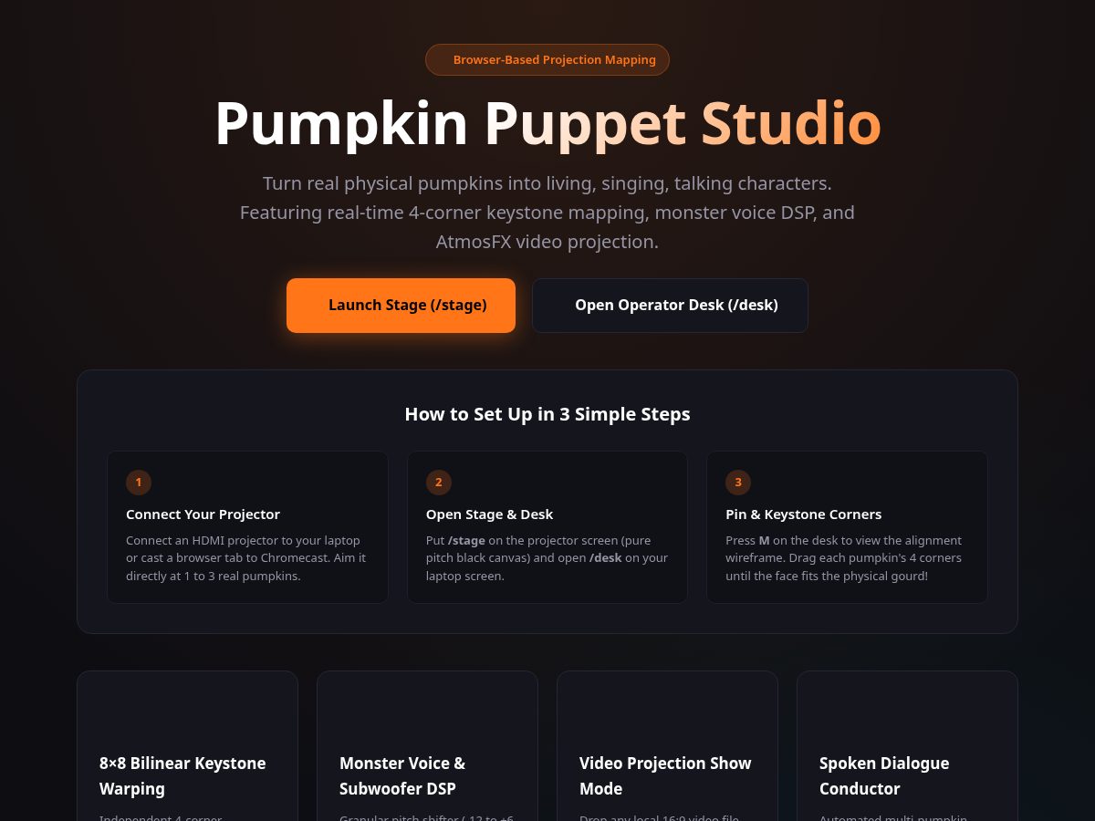 Landing-page snapshot of halloween-pumpkin.show