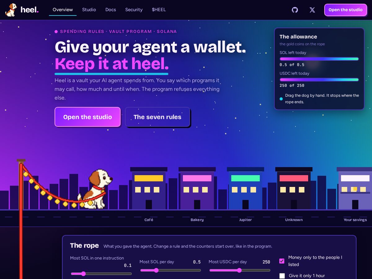 Landing-page snapshot of heelprotocol.site