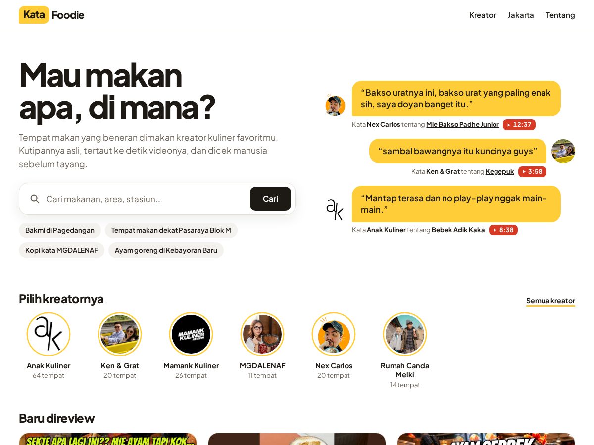 Landing-page snapshot of katakreator.com