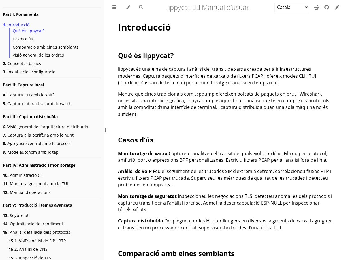 Landing-page snapshot of lippy.cat