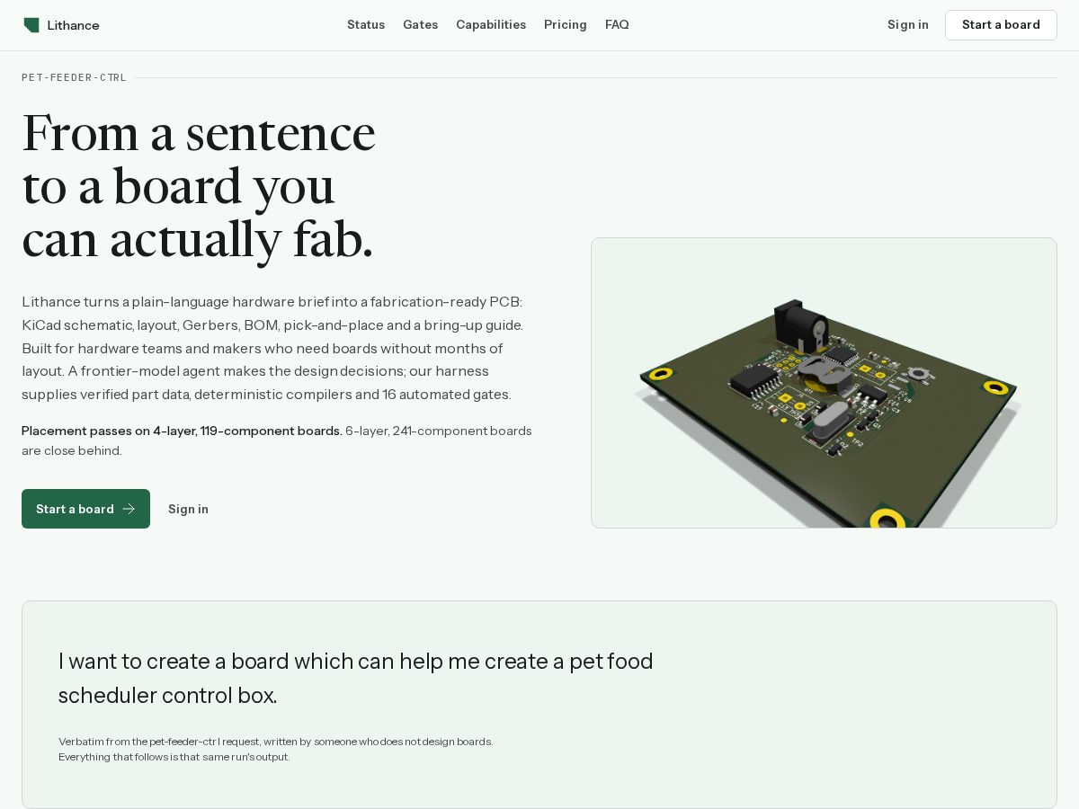Landing-page snapshot of lithance.app