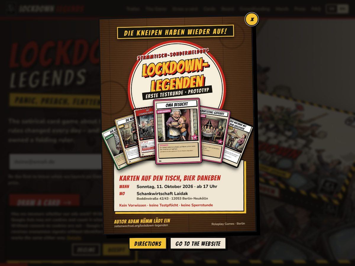 Landing-page snapshot of lockdown-legends.com