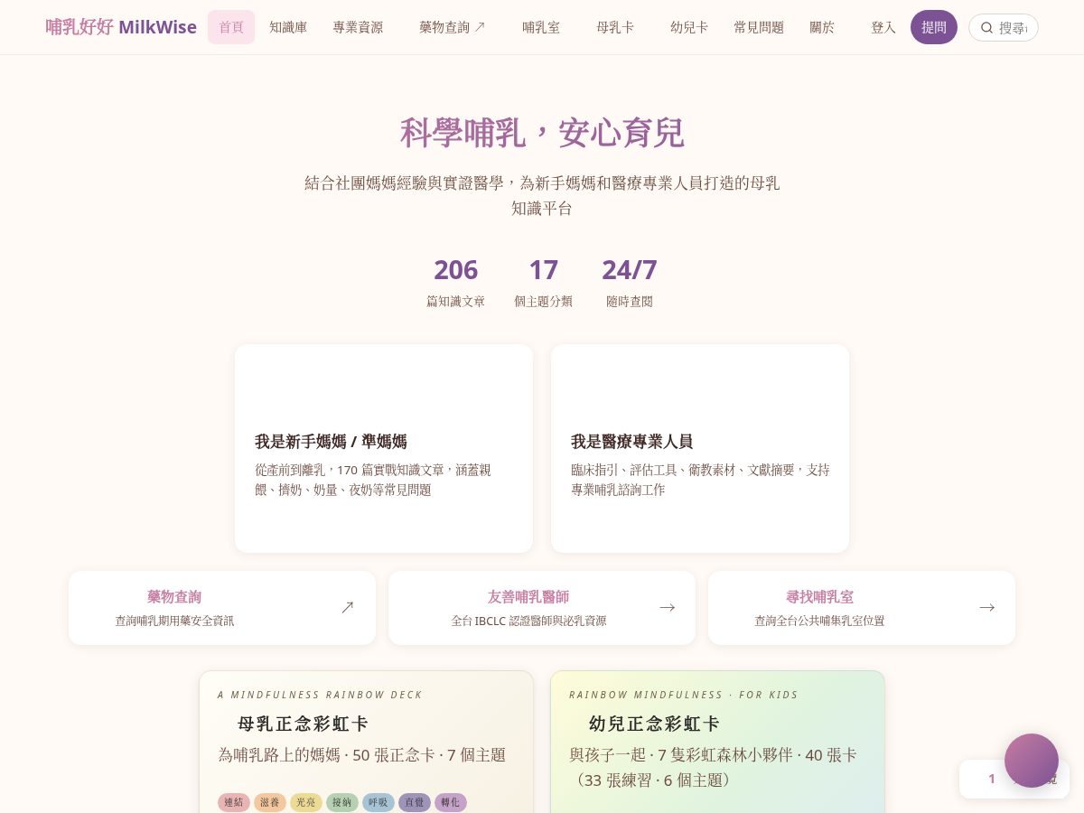 Landing-page snapshot of milkwise.org