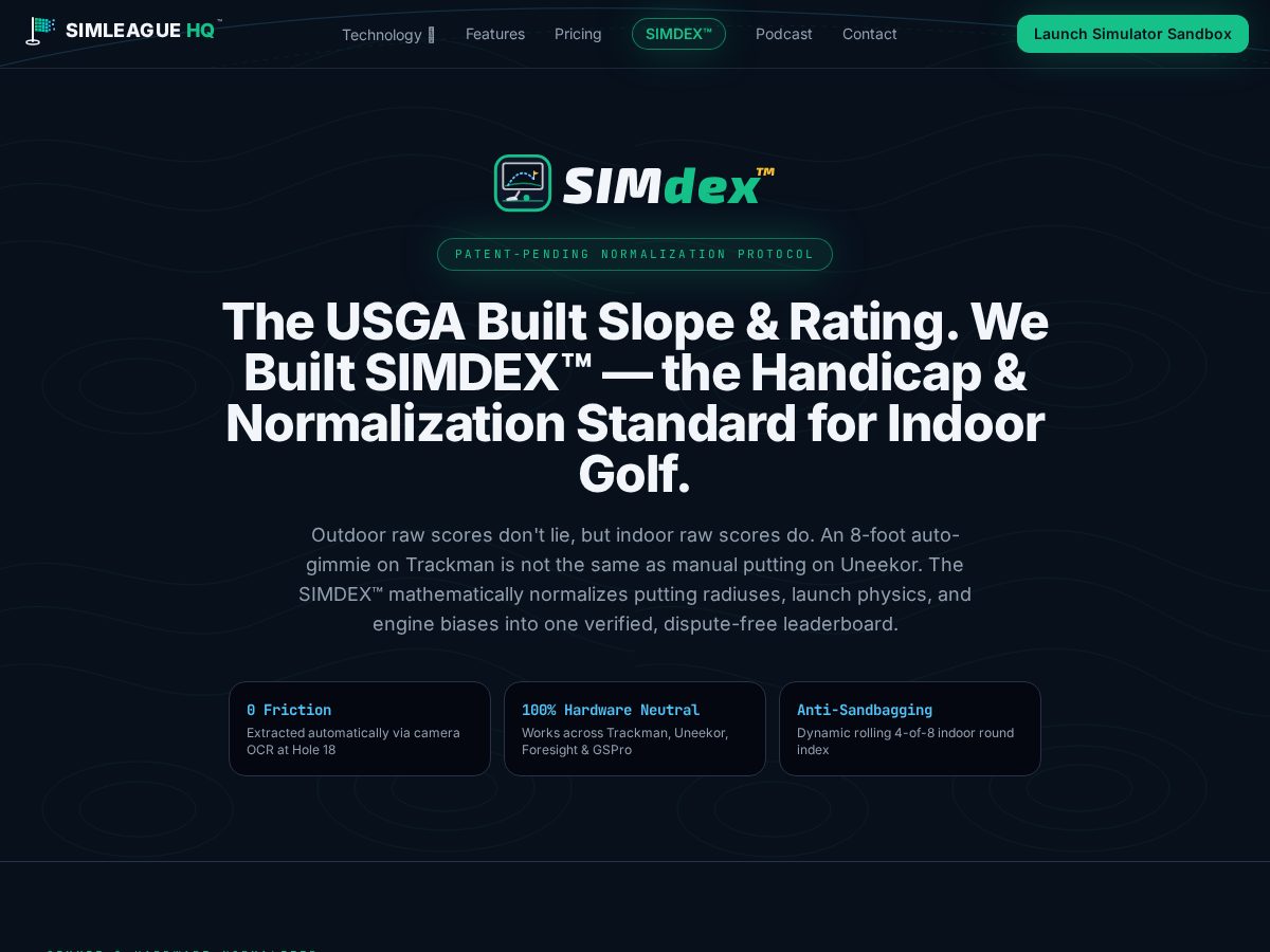 Landing-page snapshot of mysimdex.com