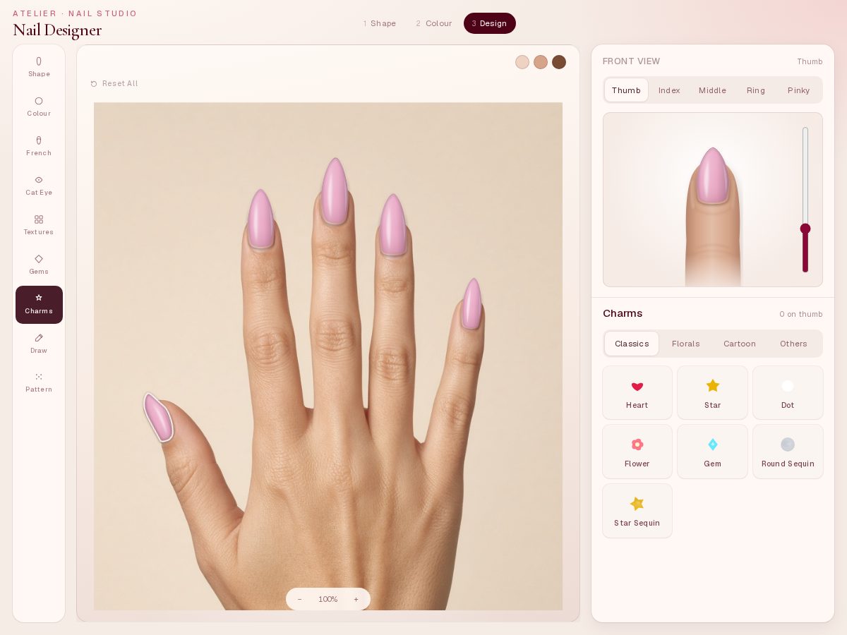Landing-page snapshot of naildesigner.club