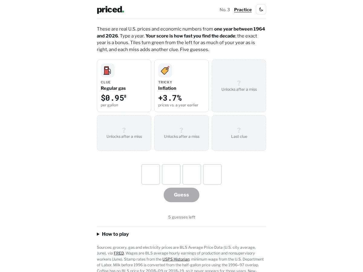 Landing-page snapshot of playpriced.com