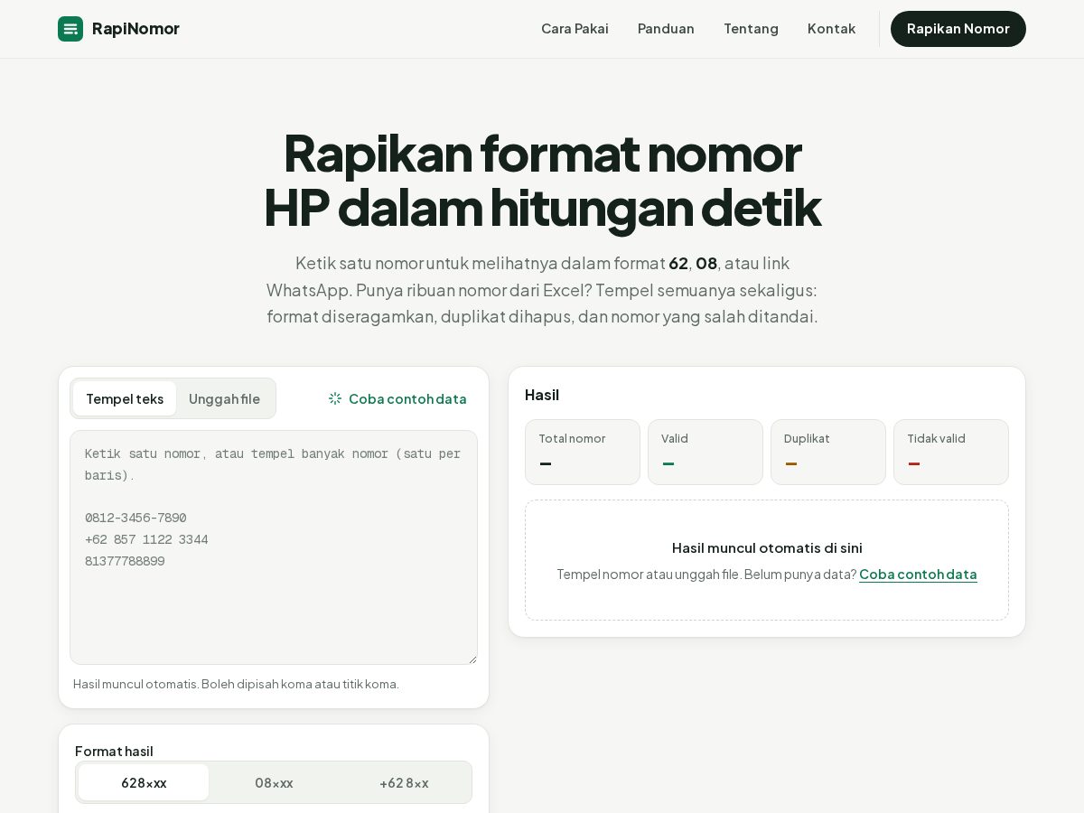 Landing-page snapshot of rapinomor.com