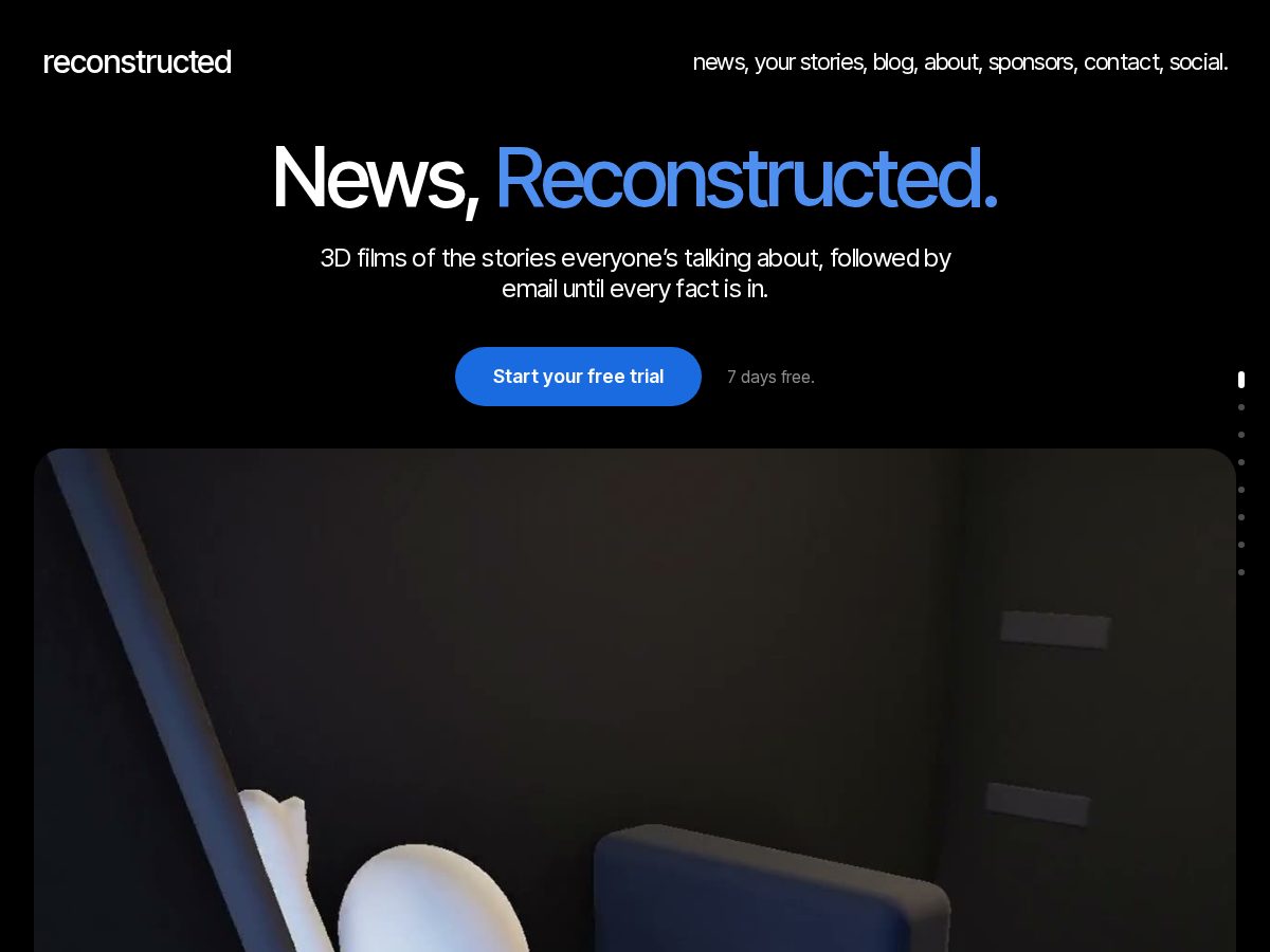 Landing-page snapshot of reconstructed.news