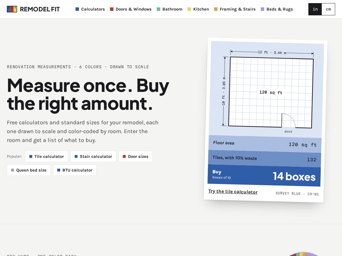 Landing-page snapshot of remodelfit.com