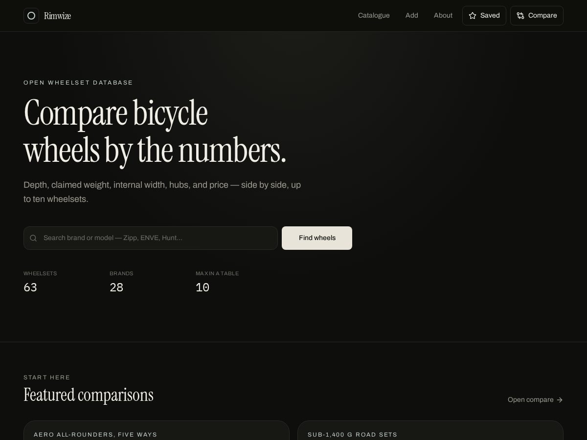 Landing-page snapshot of rimwize.com