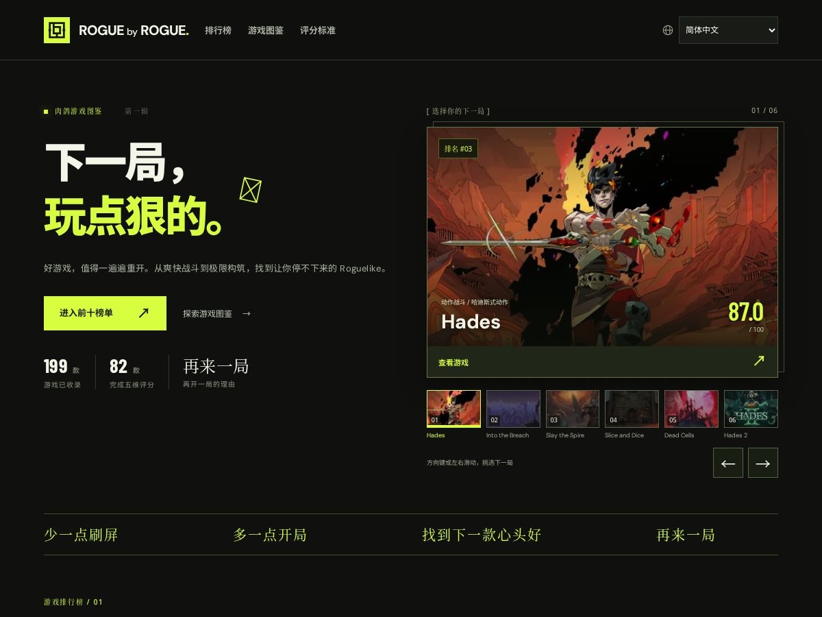 Landing-page snapshot of roguebyrogue.com