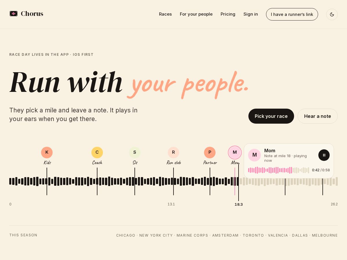 Landing-page snapshot of runwithchorus.app