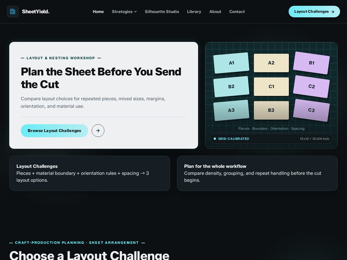 Landing-page snapshot of sheetyieldworkshop.com