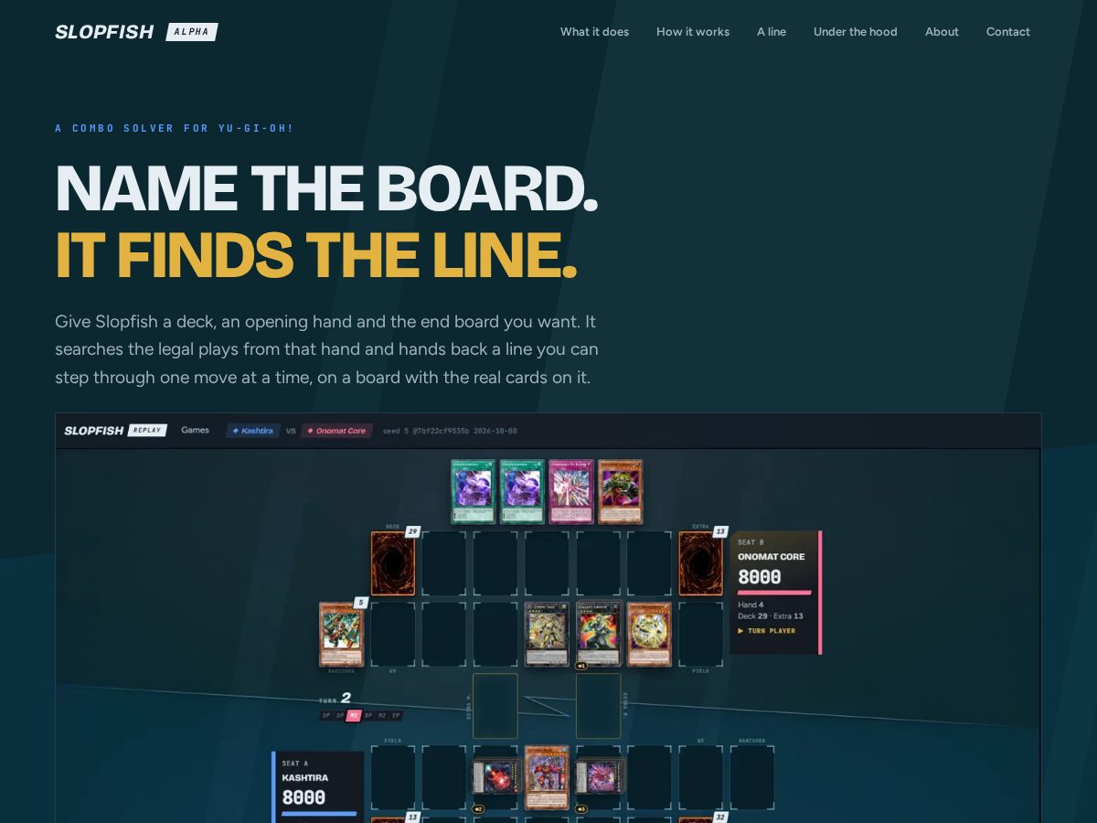 Landing-page snapshot of slopfish.org
