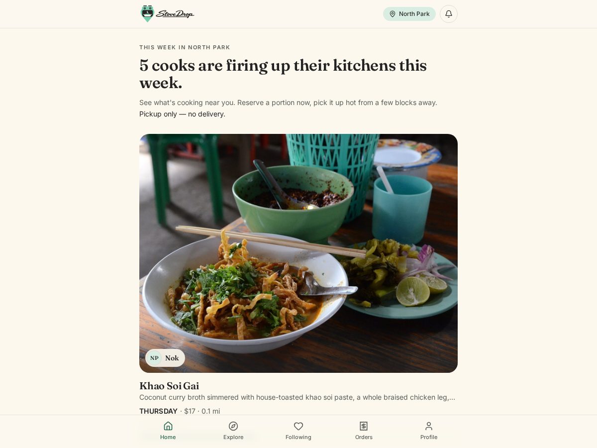 Landing-page snapshot of stovedrop.com