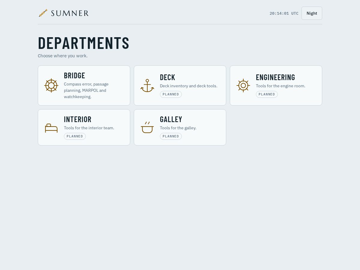 Landing-page snapshot of sumnermarine.com