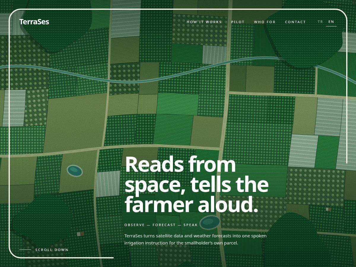 Landing-page snapshot of terrases.com