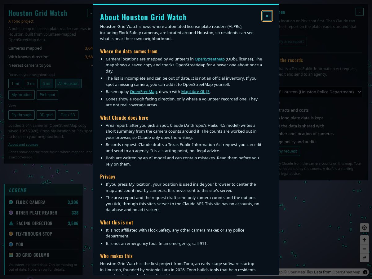 Landing-page snapshot of tono.dev