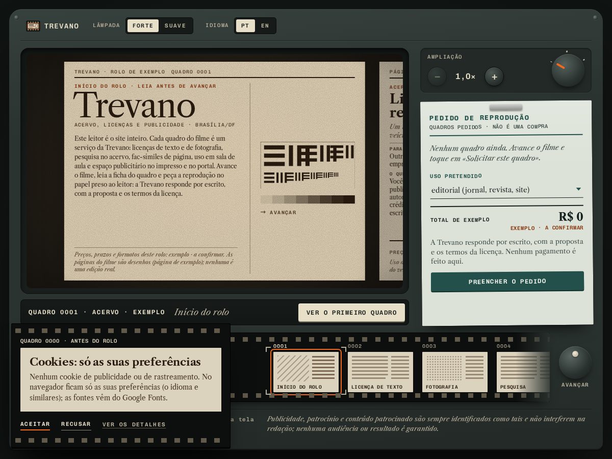 Landing-page snapshot of trevano.world