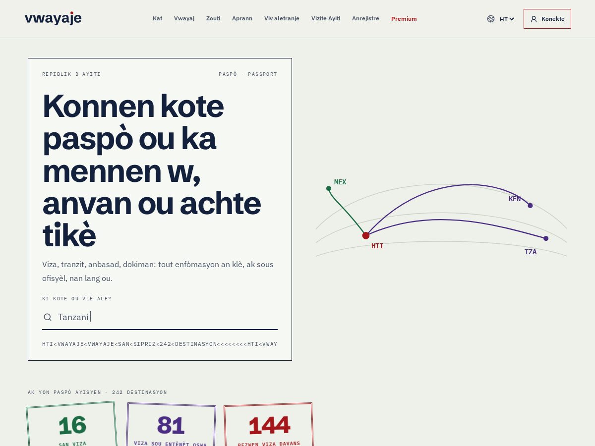 Landing-page snapshot of vwayaje.com