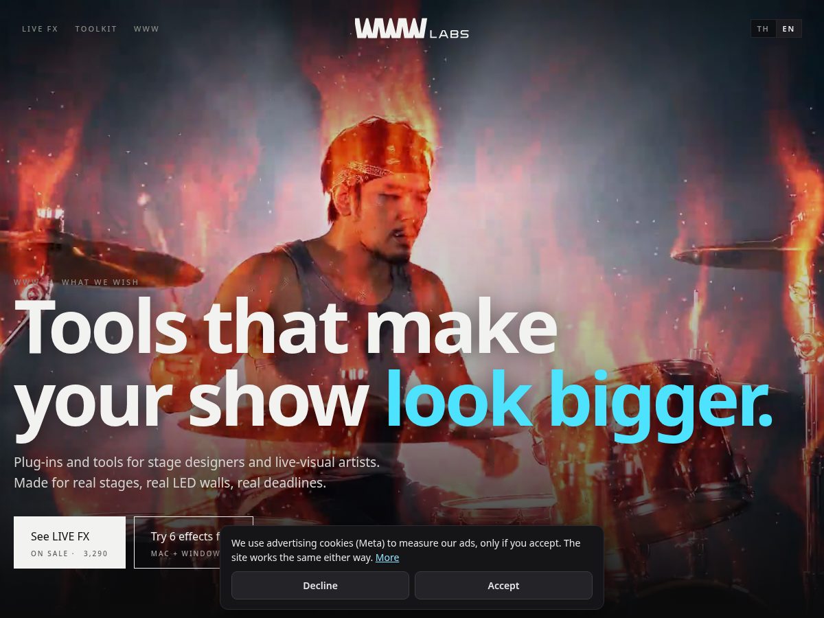 Landing-page snapshot of wwwlabs.design