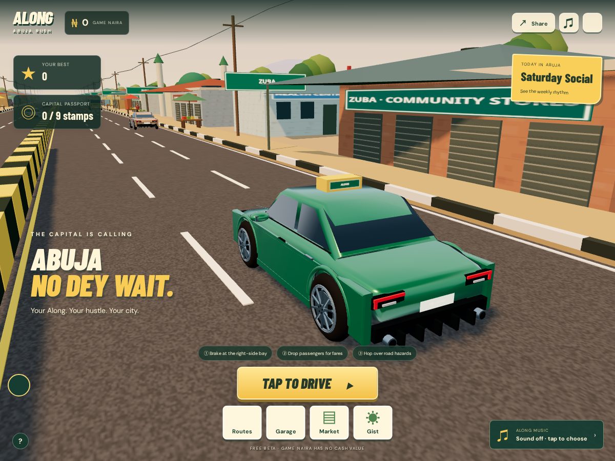 Landing-page snapshot of alongabj.com