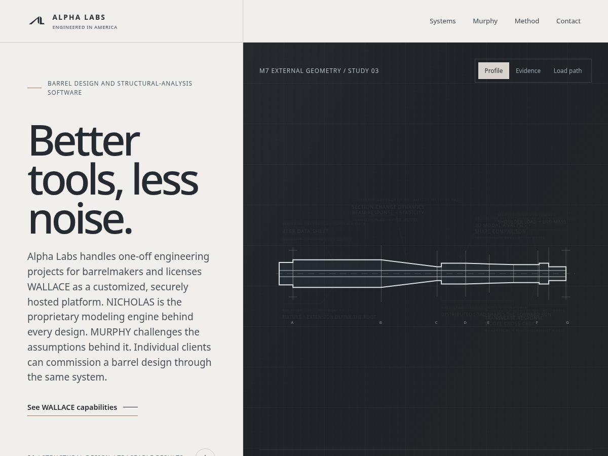 Landing-page snapshot of alphalabs.tools