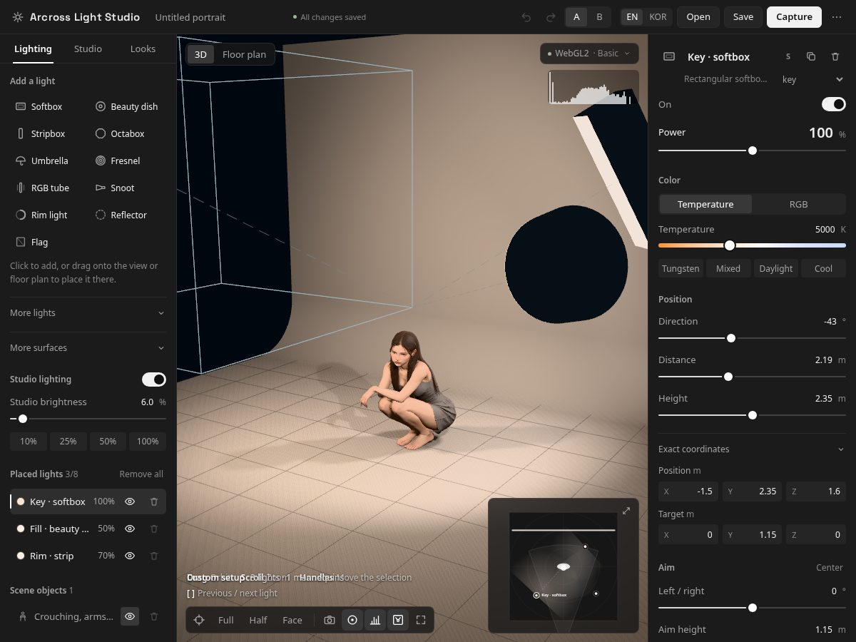 Landing-page snapshot of arcross.studio