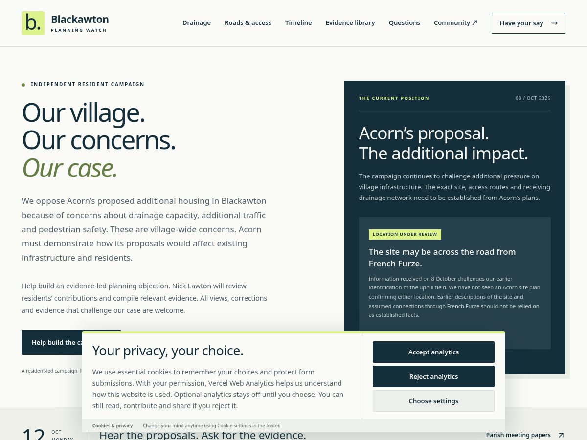 Landing-page snapshot of blackawton.dev