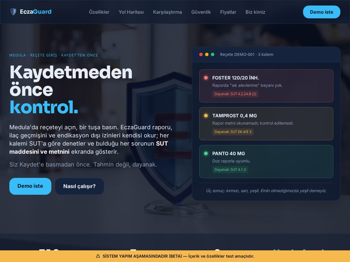 Landing-page snapshot of eczaguard.com
