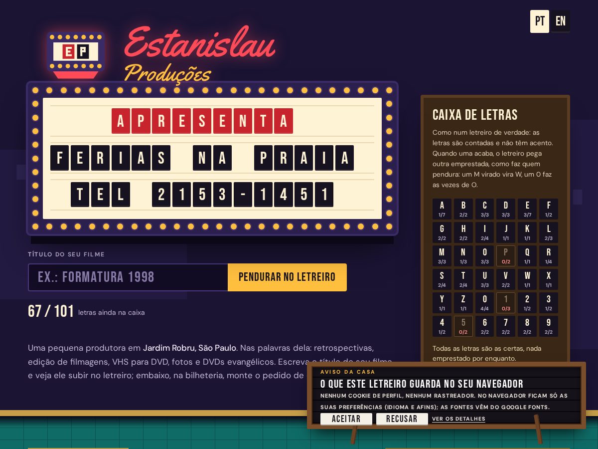 Landing-page snapshot of estanislau.lat