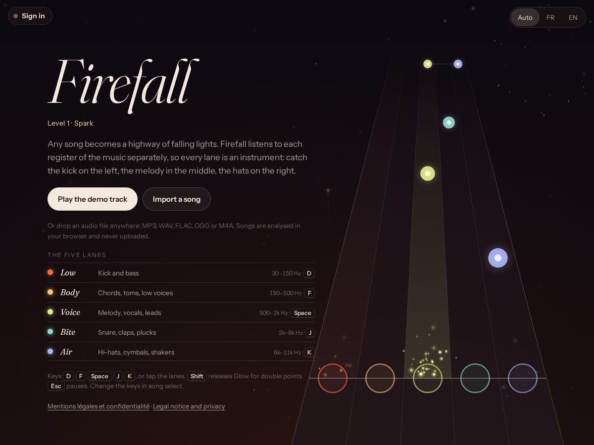 Landing-page snapshot of firefall-game.com