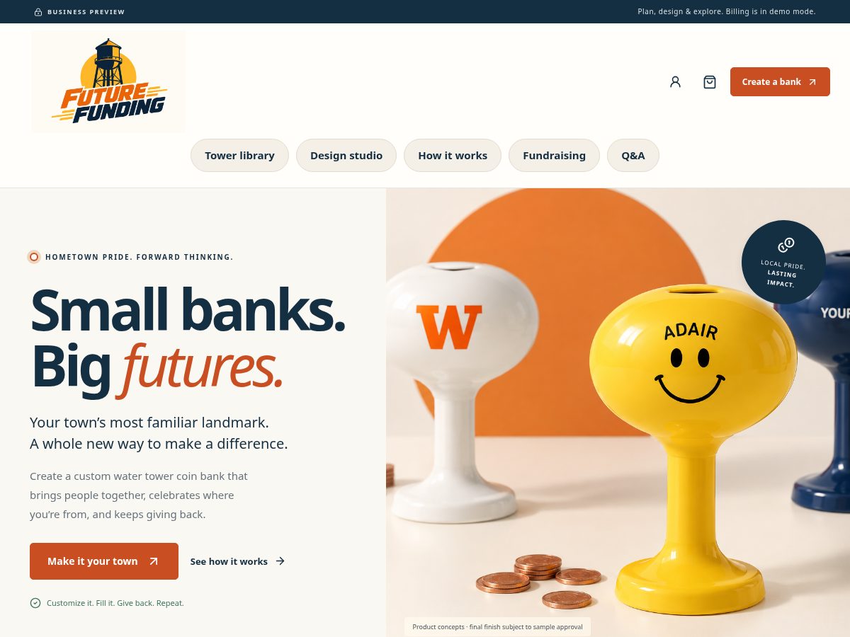 Landing-page snapshot of gofuturefunding.com