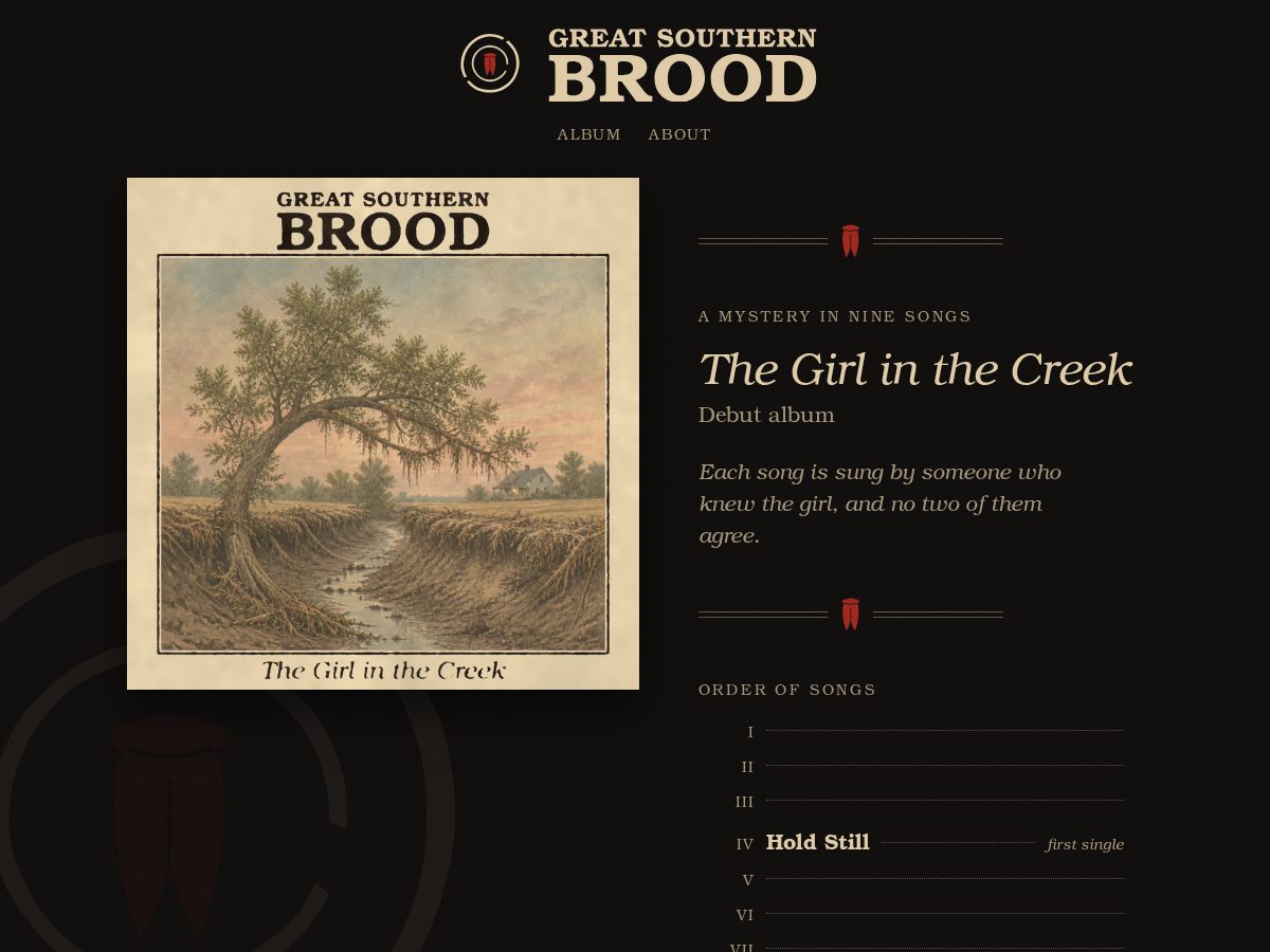 Landing-page snapshot of greatsouthernbrood.com