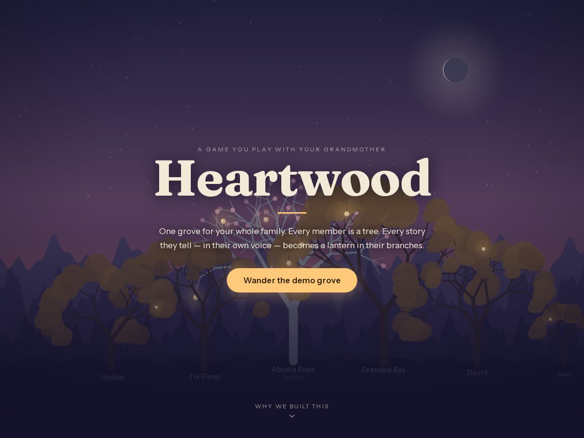 Landing-page snapshot of growheartwood.com