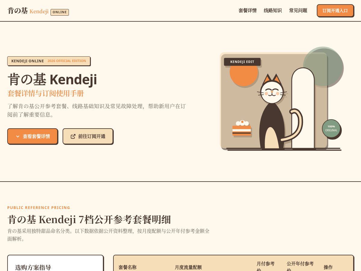 Landing-page snapshot of kendeji.shop