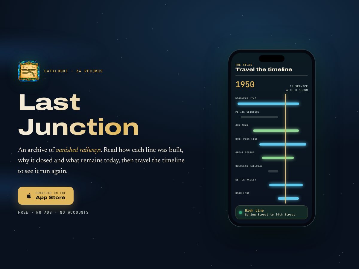 Landing-page snapshot of lastjunction.xyz