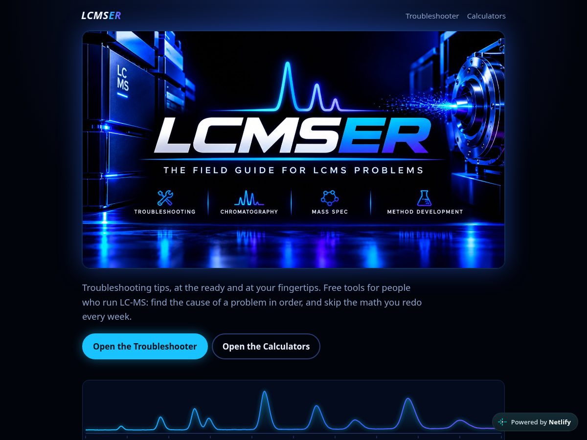 Landing-page snapshot of lcmser.com