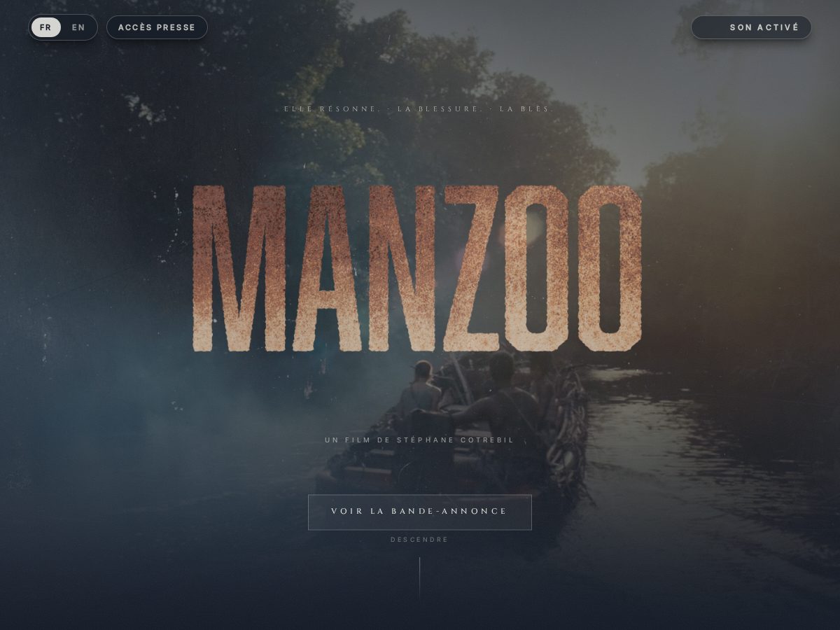 Landing-page snapshot of manzoo-film.com