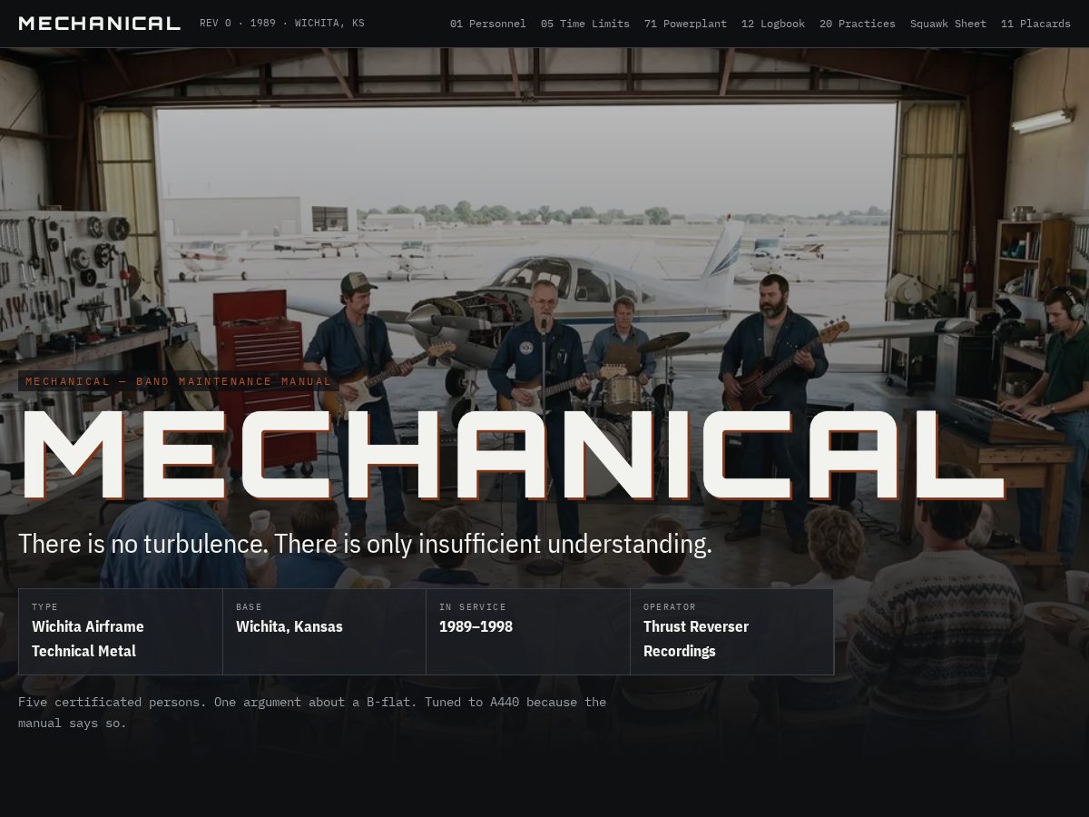 Landing-page snapshot of mechanicalwichita.com