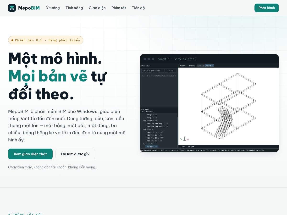 Landing-page snapshot of mepobim.com