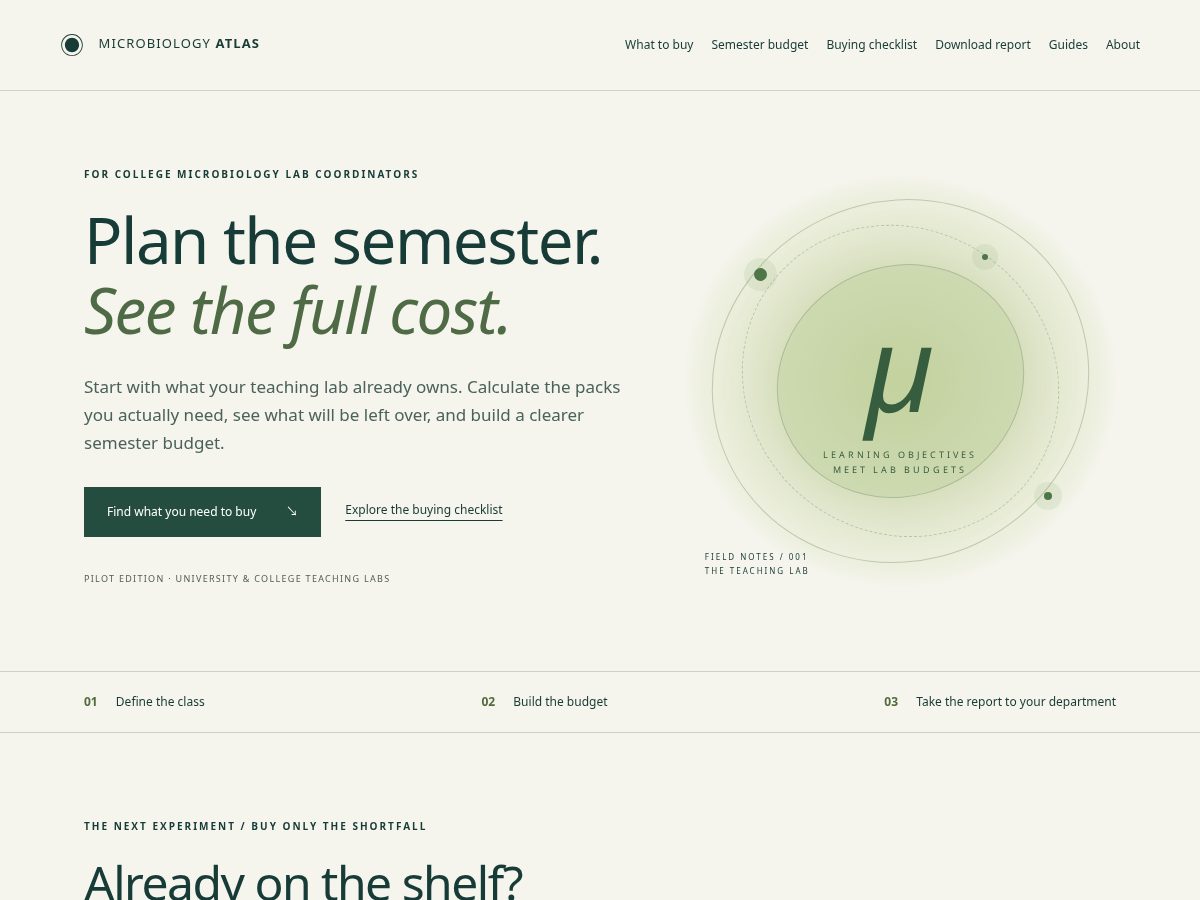 Landing-page snapshot of microbiologyatlas.com