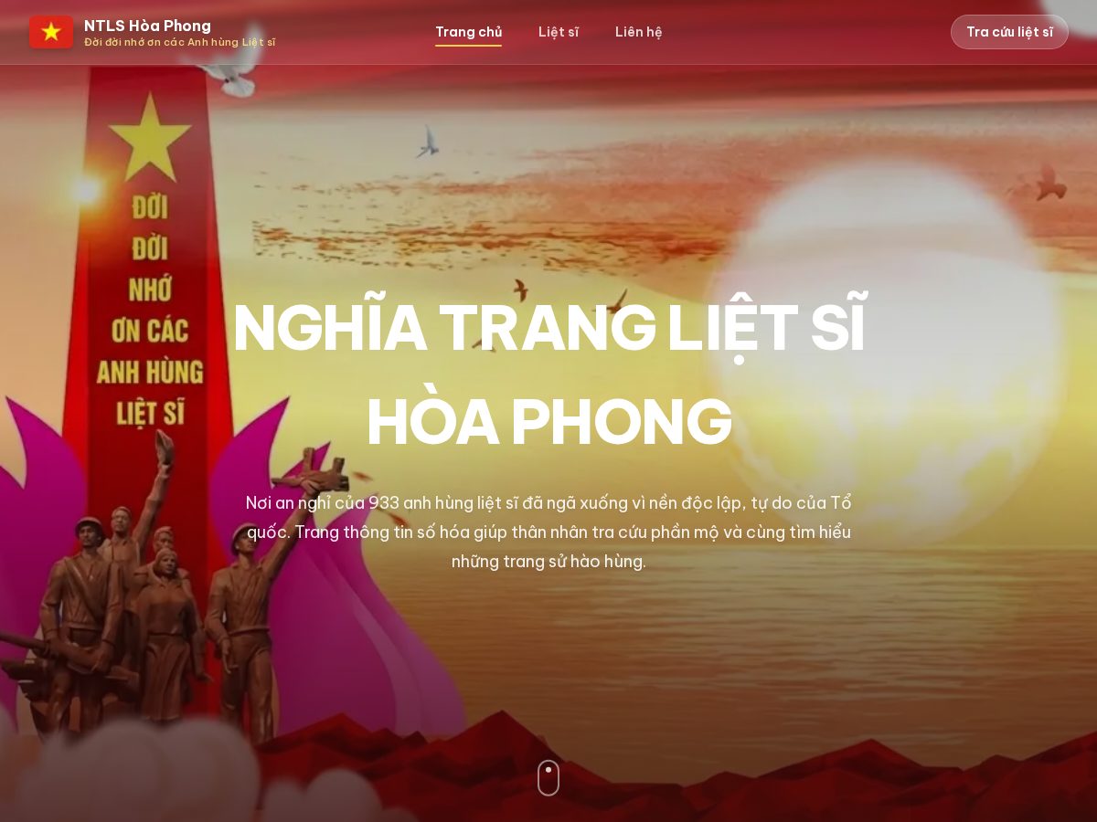 Landing-page snapshot of nghiatranglietsixahoaphong.site