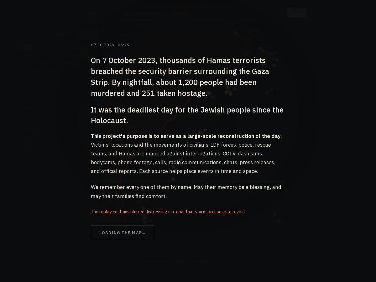 Landing-page snapshot of october7.live