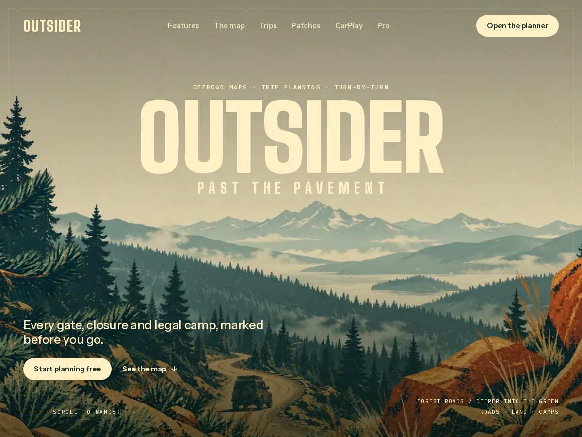 Landing-page snapshot of outsideratlas.com