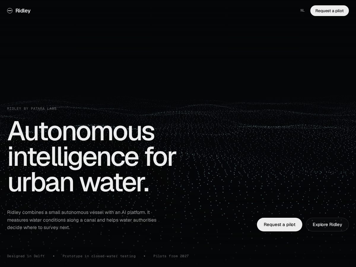 Landing-page snapshot of pataralabs.com