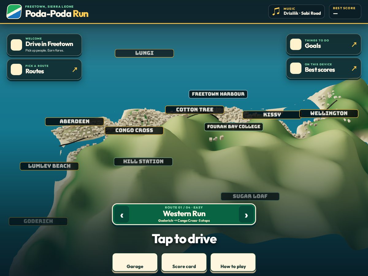 Landing-page snapshot of podapodarun.com