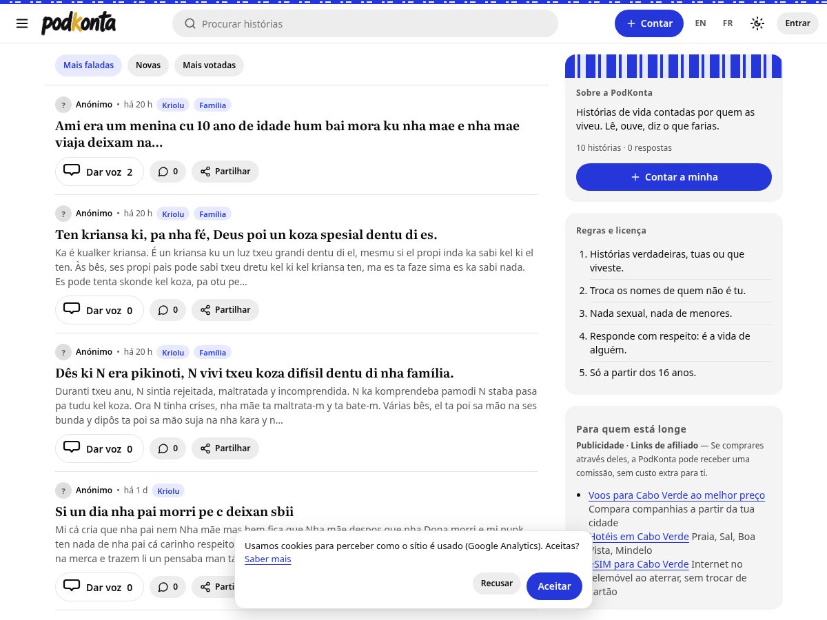 Landing-page snapshot of podkonta.com