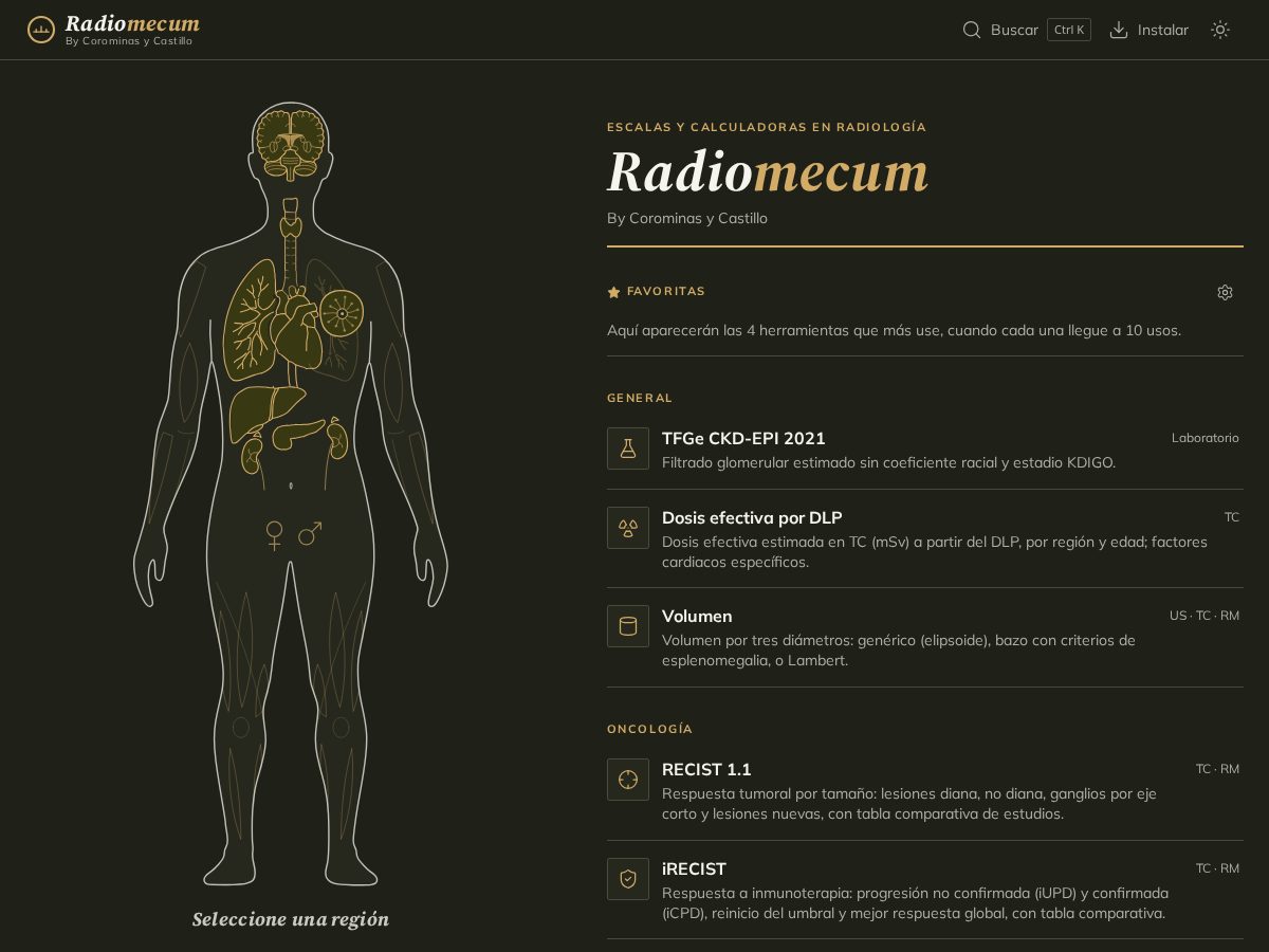 Landing-page snapshot of radiomecum.app